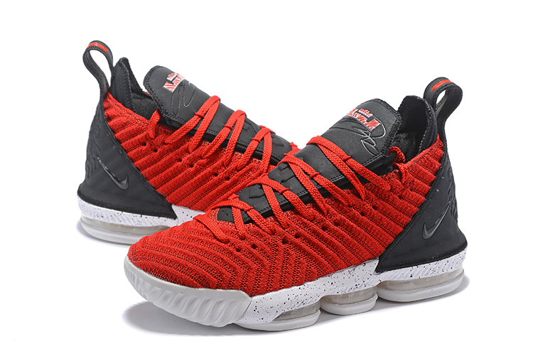 Nike LeBron James 16 Red Black White Basketball Shoes For Women